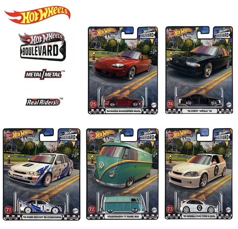 Hot Wheels Premium Boulevard Series GJT68 71-75