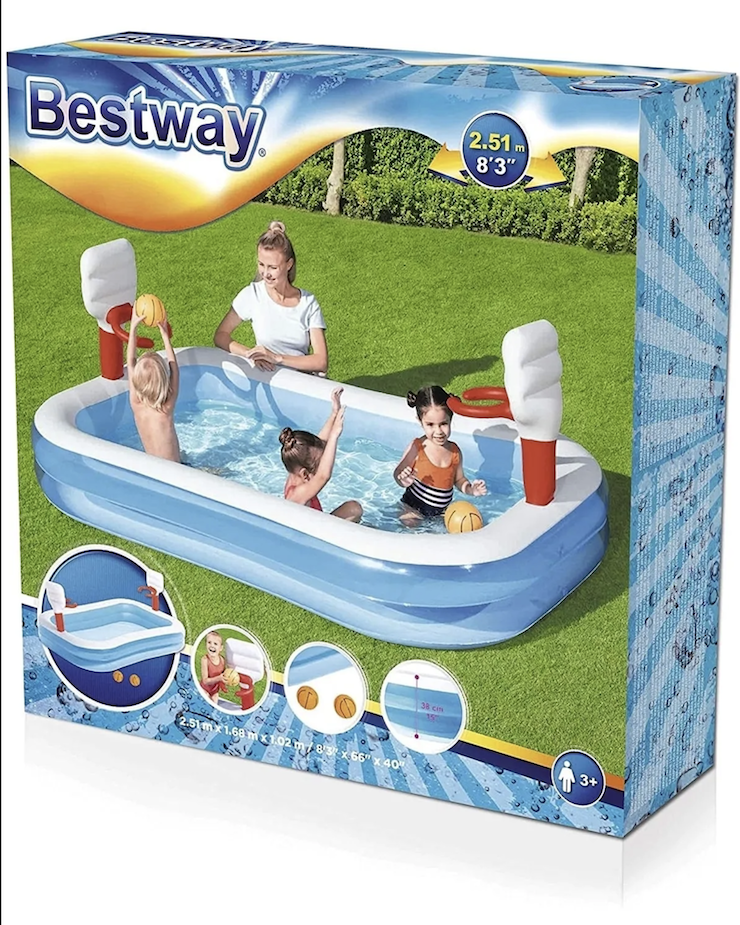 Bestway Basketbol Potalı Havuz 254x168x102 cm.