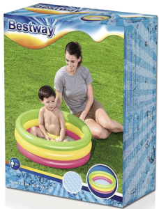 Bestway Bebek Havuzu Renkli 3 Bölmeli 70x24 cm.