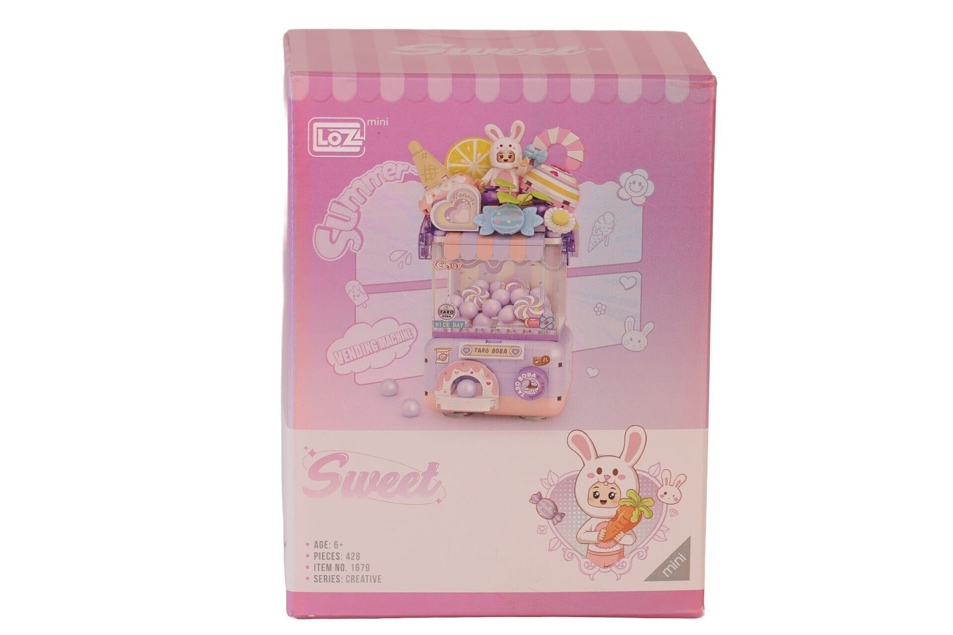 LZ1679 LOZ  Sevimli Gashapon Makineleri MOR  BLOCK OYUNCAK 428 PRÇ