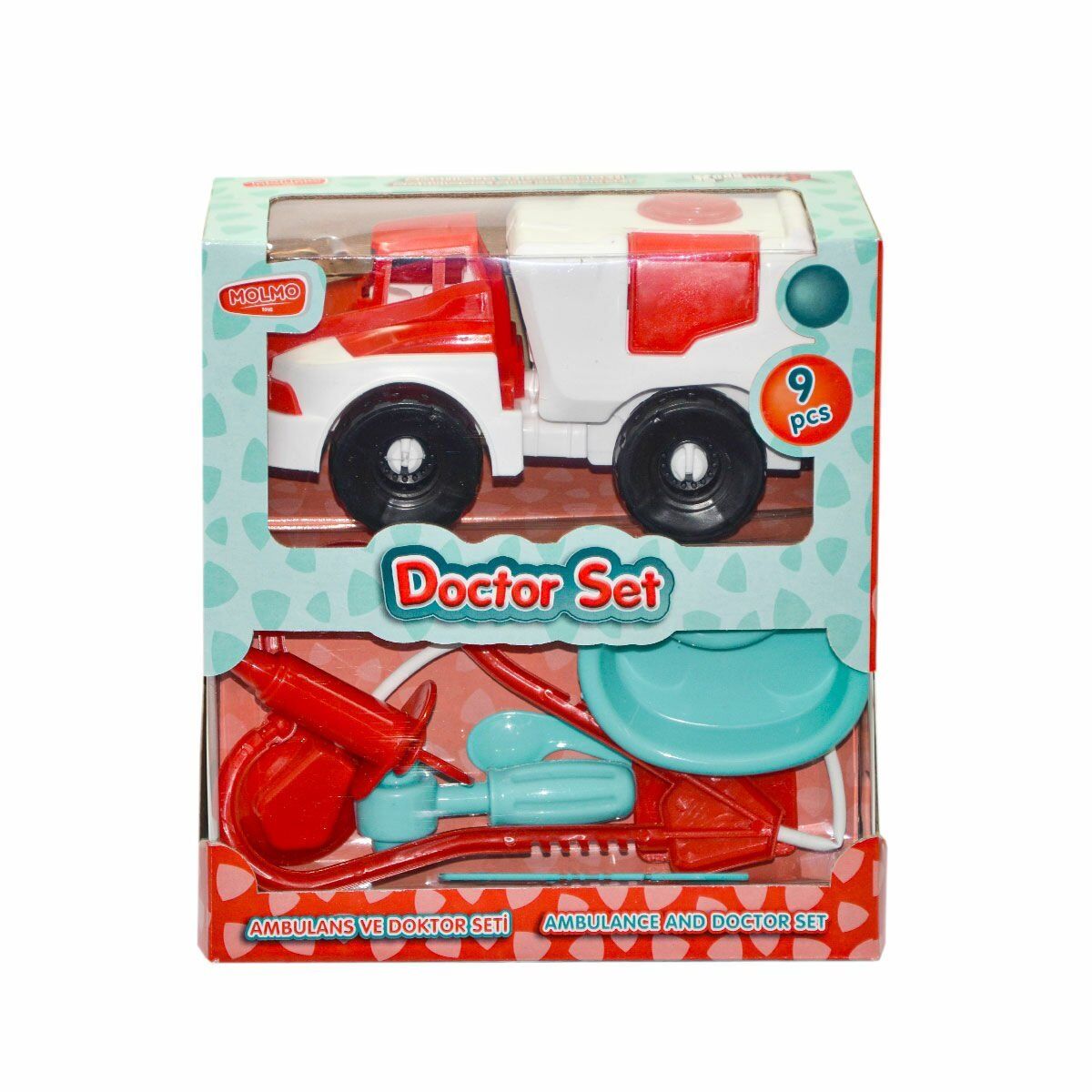 ML492 Ambulanslı Doktor Oyun Seti -Molmo(Ürün oyuncaktır)
