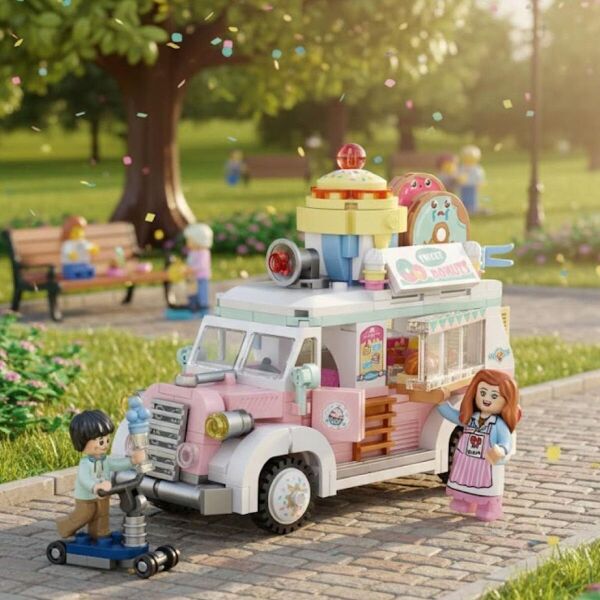 LZ1738 LOZ  ÇÖREK ARABASI  BLOCK OYUNCAK 583 PARÇA