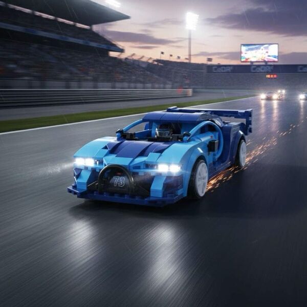 C51073W CADA BLUE RACE CAR 325 PARÇA BLOCK OYUNCAK