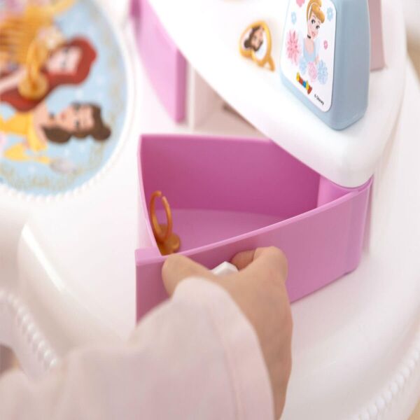 7600320250 Smoby Disney Prensesleri 2si1 arada Güzellik Masası Oyun Seti
