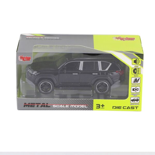 KM-3261B-Vardem Kutulu Çek Bırak 1:32 Işıklı Ve Sesli Metal Jeep