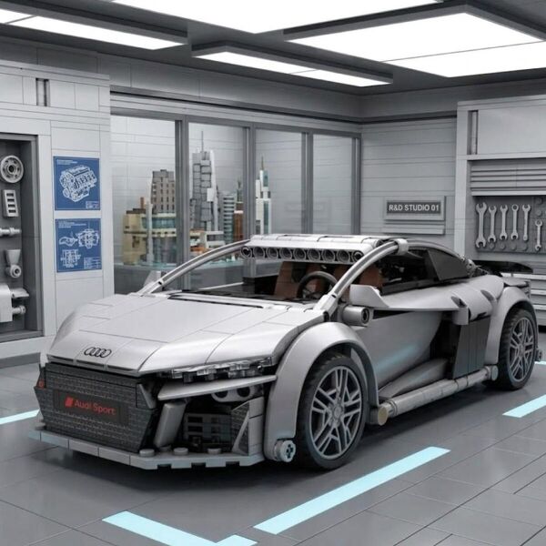C57012W CADA AUDİ R8 536 PARÇA BLOCK OYUNCAK