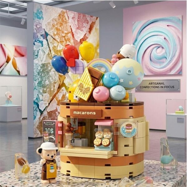 P881201 PANLOS TEDDY BEAR KOLEKSİYONU DONDURMA DÜNYASI 354 PARÇA BLOCK OYUNCAK