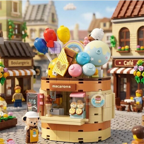 P881201 PANLOS TEDDY BEAR KOLEKSİYONU DONDURMA DÜNYASI 354 PARÇA BLOCK OYUNCAK