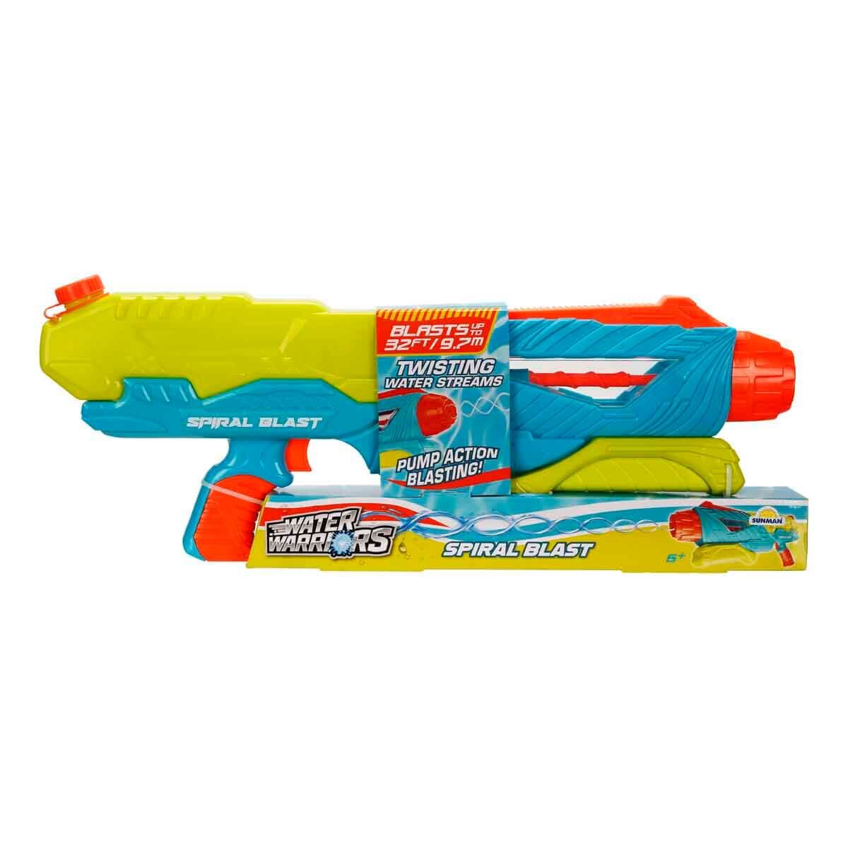 Water Warriors Spiral Blast Su Tabancası 58 cm Mavi Yeşil